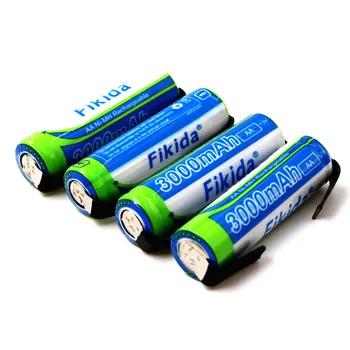 100% neue AA Akku 1,2 V 3000mAh NiMH 14430 Batterie mit Spájky Kolíky pre DIY Elektrische Rasierer Zahnbürste spielzeug
