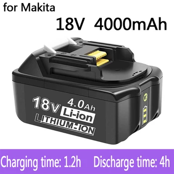 100% Originál Makita 18V 4000mAh Nabíjateľná Náradie Makita Batérii s LED Li-ion Výmena LXT BL1860B BL1860 BL1850