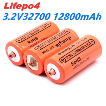 100% Originálne 32700 12800mAh 3.2 V lifepo4 Nabíjateľná Batéria Professional Lithium Železa Fosfát Batérie so skrutkou