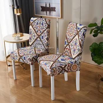 2021 novej boho stoličky slipcover pre jedáleň elastický materiál, stoličky kryt pre kancelárske stoličky, banketové stoličky, kreslo, chránič