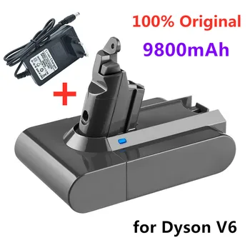 21.6 V 9800mAh Li-ion Batéria pre Dyson V6 DC58 DC59 DC62 DC74 SV09 SV07 SV03 965874-02 Vysávač Batérie L30+nabíjačka