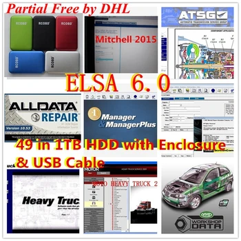 Alldata 10.53 Mitchell Ondemand 2015 ATSG 2012 Vividshop Ťažké nákladné Vozidlo E. lsa 6.0 manažér+ 49 v 1 tb HDD automatické opravy softvéru