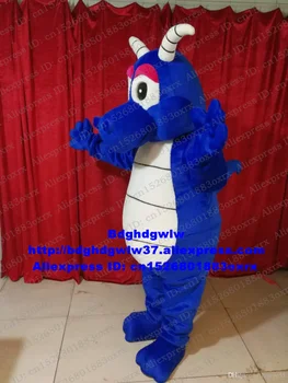 Blue Dragon Loong Maskot Kostým Dospelý Karikatúra osobnosť Oblečenie Vyhovovali Narodeniny Gratulujeme Performn KONÁ zx2943