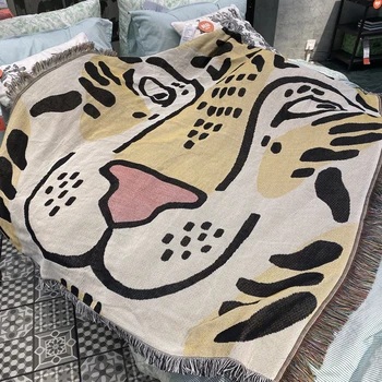 Európska gauč deka hodiť domova tiger gauč uterák Hotel Inn boho dekoratívne voľný čas, prikrývka pre lôžok kryt gobelín koberec
