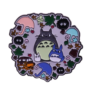 Ghibli Totoro rodiny odznak pin