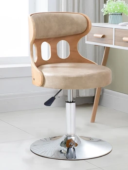 Jednoduchý malý počítač stoličky pohodlné domáce spálňa štúdia sedačkovej lanovky Ubytovni stoličky obchodné pokladničné barovú stoličku na recepcii