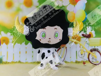 JP Anime Katekyo Hitman Reborn Lambo Cosplay Maskot Krava Hračka 50 cm Ručne Plnené & Oblečenie pre Bábiku