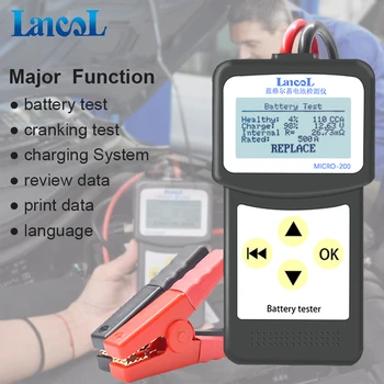 Lancol Micro200 12v autobatérie Tester Diagnostický Nástroj Batérie Systém Tester Automobilový Plnenie Naštartovaní Diagnostika Nástroje