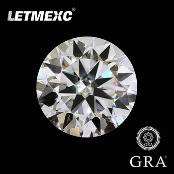 Letmexc NOVÉ Moissanite Drahokam Lab Diamond VVS1 Pozitívne Prešiel Prezídium Multi III diamantovým