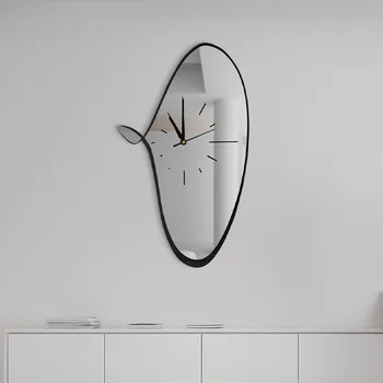 Moderný minimalistický dekoratívne maľby obývacia izba nástenné hodiny Nordic umenie hodiny nástenné závesné verande svetlo luxusné stlmiť domov hodiny