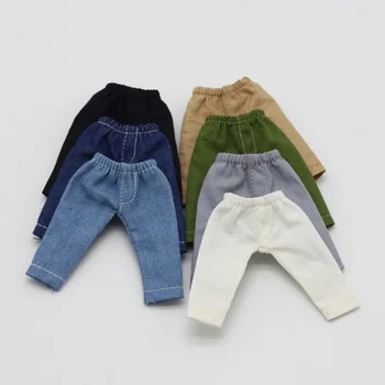 Nové OB BJD Dlho Ob11 baby jeans Nohavice Bábiky Oblečenie pre Bábiku Nohavice Odevné Doplnky ( fit obitsu11,ob11,Molly,1/12 bjd bábiky )