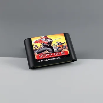 Shinobi III - Návrat Ninja Master 16 Bit MD Hra Karty pre Sega Megadrive Genesis, Video Herné Konzoly Kazety