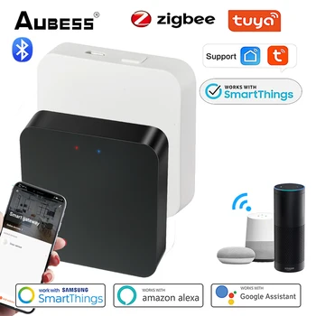 Tuya ZigBee Multi-režim Bluetooth Oka Zigbee Bránou Senzor Inteligentný Život Ovládanie Brány Hub Pracovať S Alexa A Domovská stránka Google