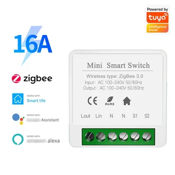 Zigbee Light Switch Modul, Inteligentné Domáce Spotrebiče Vypínač Tuya Zigbee Pre Zapnutie Svetla Domov Tuya Smart Istič