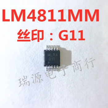 100% Nový&pôvodné LM4811MMX/NOPB LM4811MM Označenie:G11 MSOP-10 IC