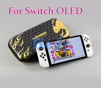 1PC Pre Nintendo Prepínač OLED Konzola Úložný Vak Hry Tému Bridlice Nepremokavé Prípade Pevného s 12 sim Sloty Pre Switch,