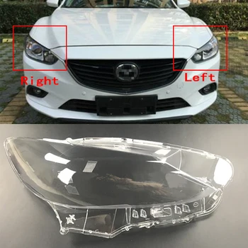 Auto Predných Svetlometov Kryt Pre Mazda 6 Atenza Atanza 2017-2018 Svetlomet Tienidlo Lampcover Vedúci svetlo svetlo sklo Objektívu Shell Čiapky