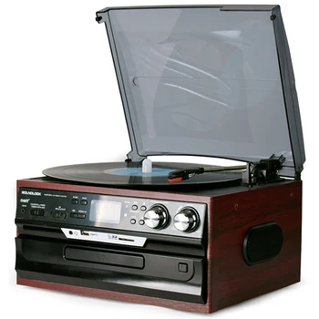 DSY-17CD moderné vinylové dosky hráč Európsky štýl CD/FM rádio, U diskov SD LP retro vintage zvuk record player gramophone