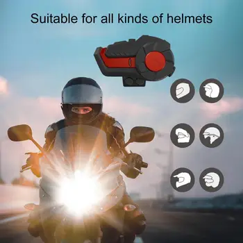 Hysnox-HY-01 Prilba Bluetooth Nepremokavé Headset Nepremokavé ABS Intercom Bluetooth Slúchadlá Reproduktor pre Motocykel