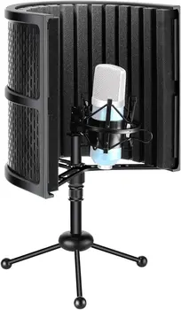 Neewer Kompaktný Stolový Mikrofón Izolácie Štít pre Štúdiové Nahrávanie Zvuku, Podcasty, Spev, Spev, Vysielanie