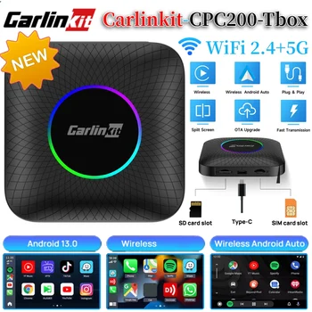 NOVÉ CarlinKit 5.0 4.0 CPC200-Tbox CarPlay Android Auto Adaptér Bezdrôtovej siete Prenosných Dongle pre OEM autorádia s Drôtenou Auto Play