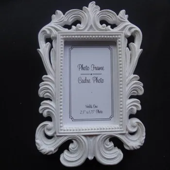 Podpora Svadobné prospech 240pcs/veľa Bielej Barokový photo frame miesto držiteľa karty v bielom poli