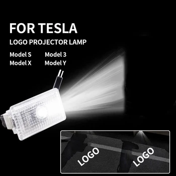 Vhodné pre Tesla Dvere Laserové LOGO Vitajte Svetlo Moedel 3 Y X Y Dvere Super Jasné Projekcie Svetla Auto Atmosféru Laserové Svetlo