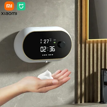 Xiao Mijia Automatické Pena Kvapaliny Dávkovače Mydla Nabíjanie pomocou pripojenia USB, Smart Mydlo, dezinfekčné prostriedky na Ruky Stroj Dávkovač Kúpeľňových Doplnkov